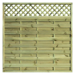 Image for Horizontal Lattice-Top Fence Panels