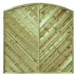 Image for V Fence Panels - Arched (Convex) Top