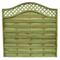 1.8mHx1.8mW OMEGA LATTICE TOP PANEL GREEN TRTD-50MM TRELL*