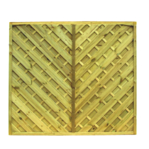 1.8mHx1.8mW V-PANEL FLAT TOP GREEN TREATED (BEVERLEY) *