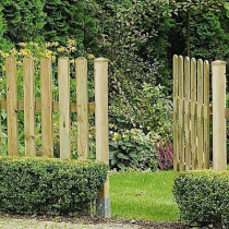 1.2mH x 1.83mW BOARDFENCE PANEL GRN TRTD 90mm RND PALES