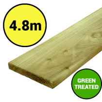 4.8x150x22 SAWN RAIL GREEN TREATED (15'9"x6"x1")