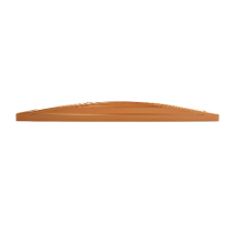 NS LUPVC 6' GRAVEL BOARD CONVEX GOLDEN OAK