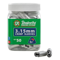 STRAINRITE 50pk CRIMP SLEEVE C3/4 LONG (2.5 to 3.15mm wire)
