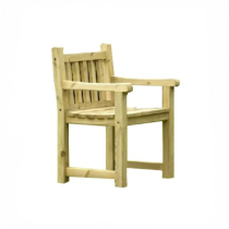 ATHOL CARVER CHAIR GREEN TREATED SOFTWOOD
