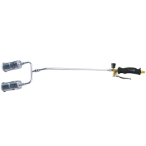 LPG BURNER DOUBLE HEAD 5m HOSE 600mm NECK W/ ADJ. REGULATOR