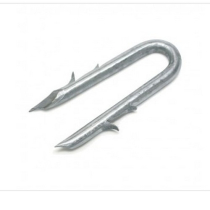 40x4.0mm "BARBED" STAPLES GALVANISED 1kg BAG