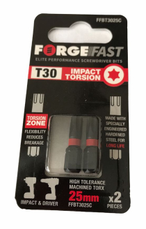 ForgeFast Torx Impact Bit TX30x25mm (Card 2)