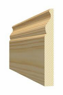 4.8x25x125NOM(21x120FIN) OGEE SKIRTING UNSORTED REDWOOD