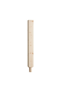 Pine 91mm Spigot Patrice Newel 850mm UNTREATED PT850P *