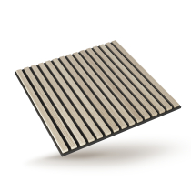 Acoustic Wall Panel Light Oak 600x600mm Pack of 4