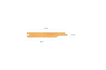 SHIPLAP 3.6x19x125 (14x120FIN) LONG TONGUE GRN TRTD*