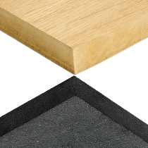 Oak Veneer & Black Throughout MDF