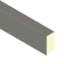 Grey Trim 2400x40 Rebated To Sit Over Flexi Panels
