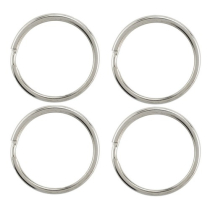 SPLIT RINGS NICKEL PLATED (4)