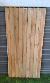 1.8mH x 0.9mW (6') FEATHER EDGE GATE GREEN TREATED