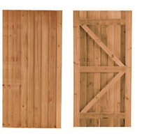 NS 1.2mW x 1.76mH BABINGTON GATE TREATED SOFTWOOD BROWN*