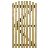 NS 3'W x 6'H ORCHARD CURVED CHARLTON QUALITY GATE TREATED*